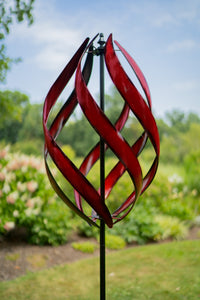 Red Stratus - Wind Sculpture Spinner