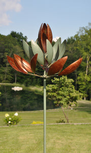 Copper/Verde Lotus Kinetic Art Spinner