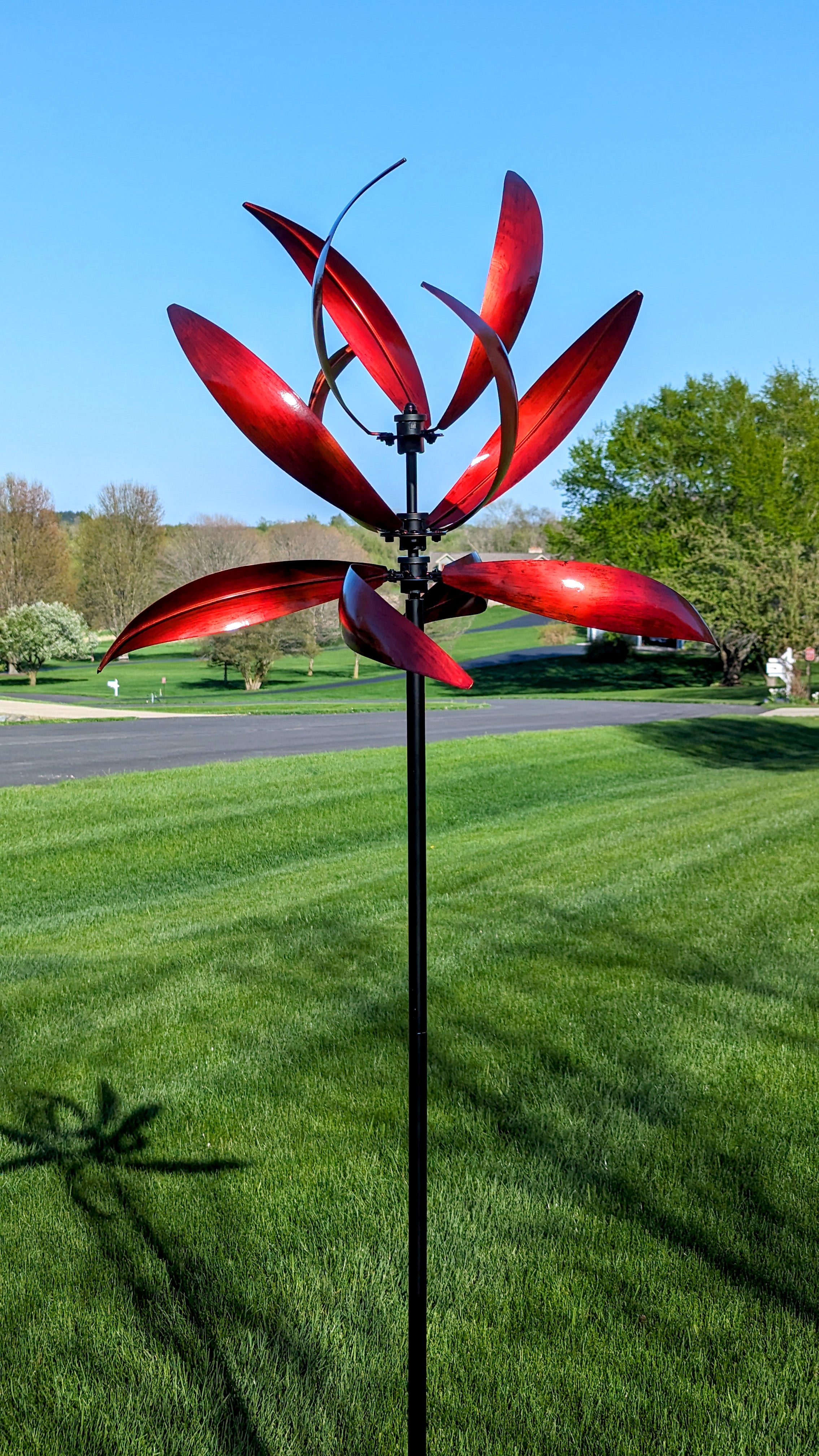 Mesa - Red Kinetic Art Wind Spinner