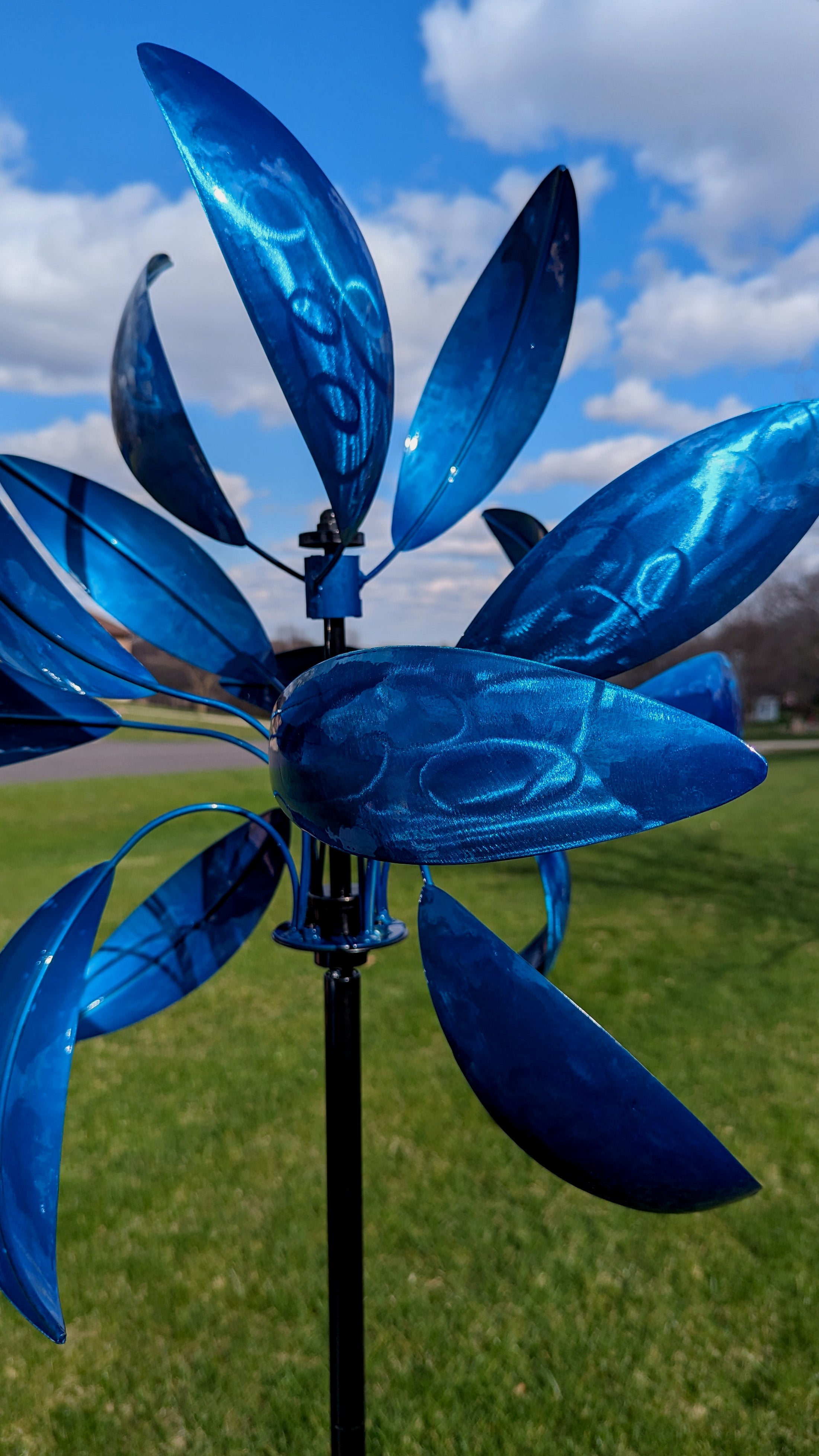 Blue Luminous Windemere Kinetic Wind Spinner