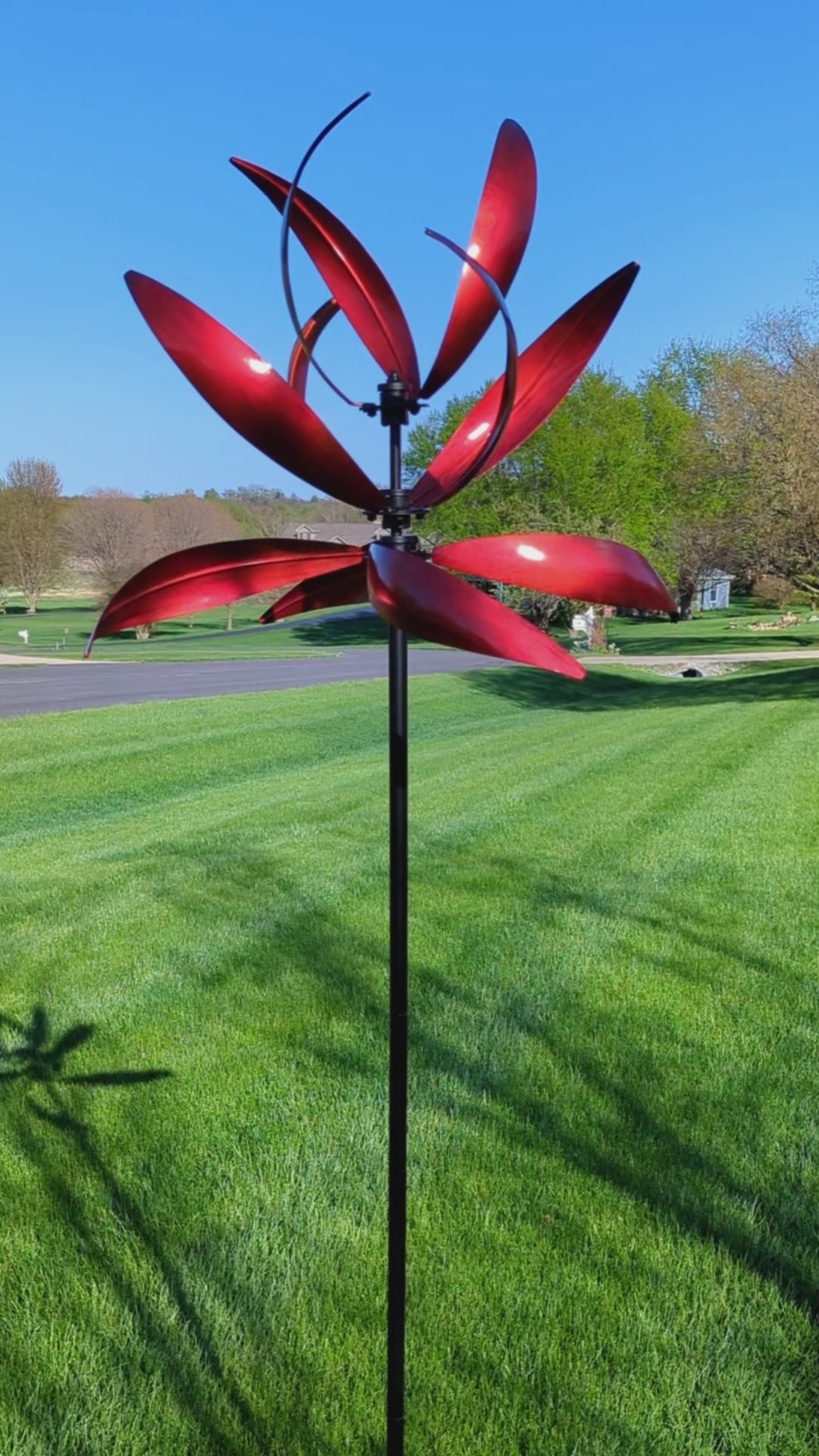 Mesa - Red Kinetic Art Wind Spinner