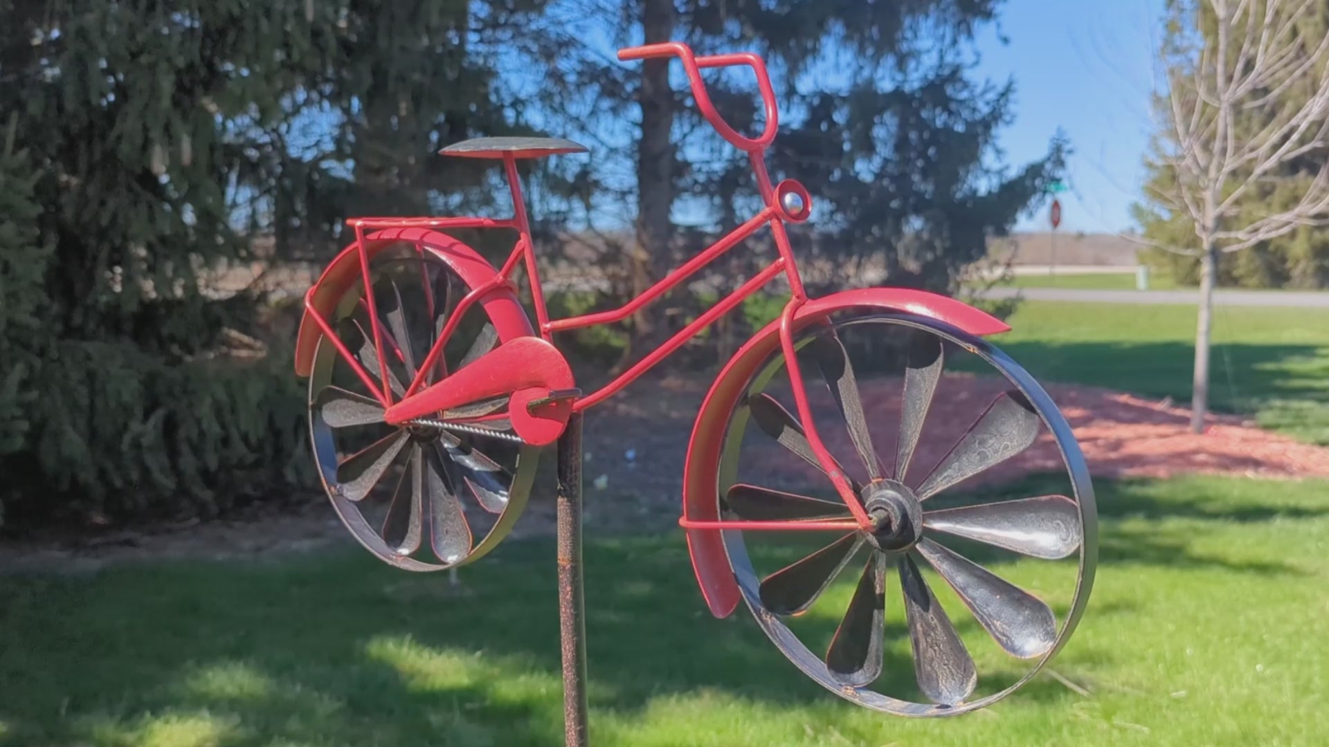 Red Bicycle Spinner