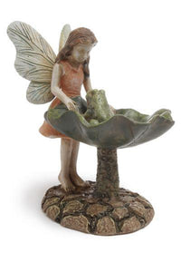 Fairy Looking At Frog [3"H]